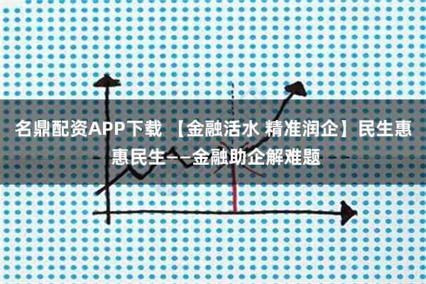 名鼎配资APP下载 【金融活水 精准润企】民生惠 惠民生——金融助企解难题